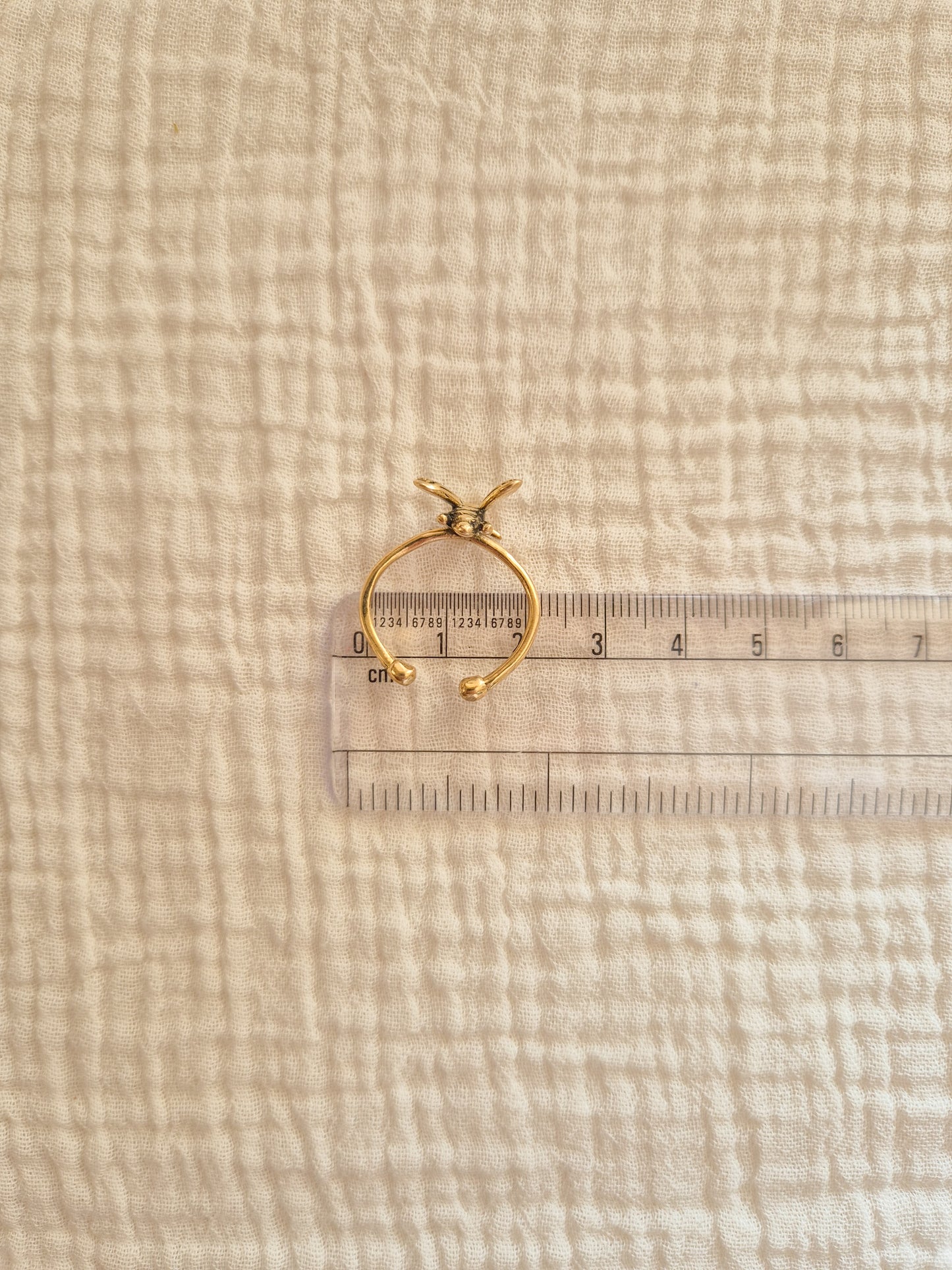 Buzz bee adjustable brass ring