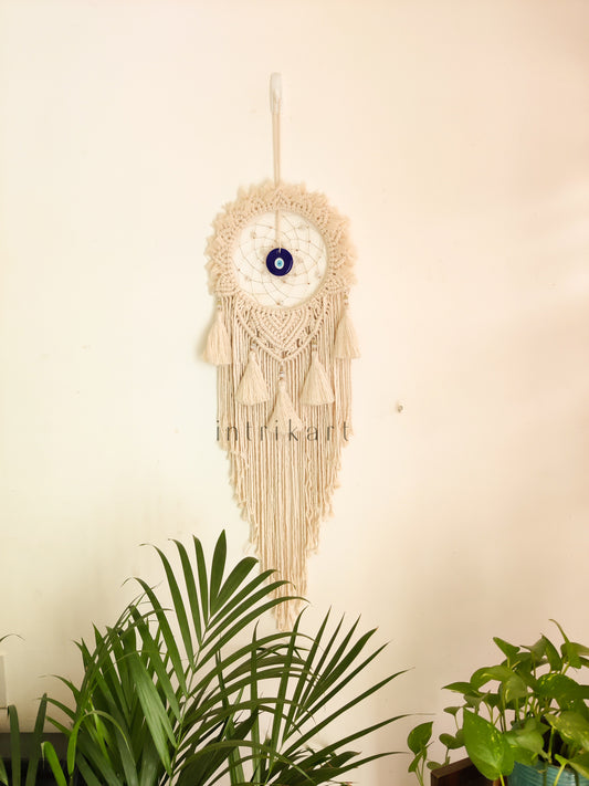 Off white classic macrame dreamcatcher