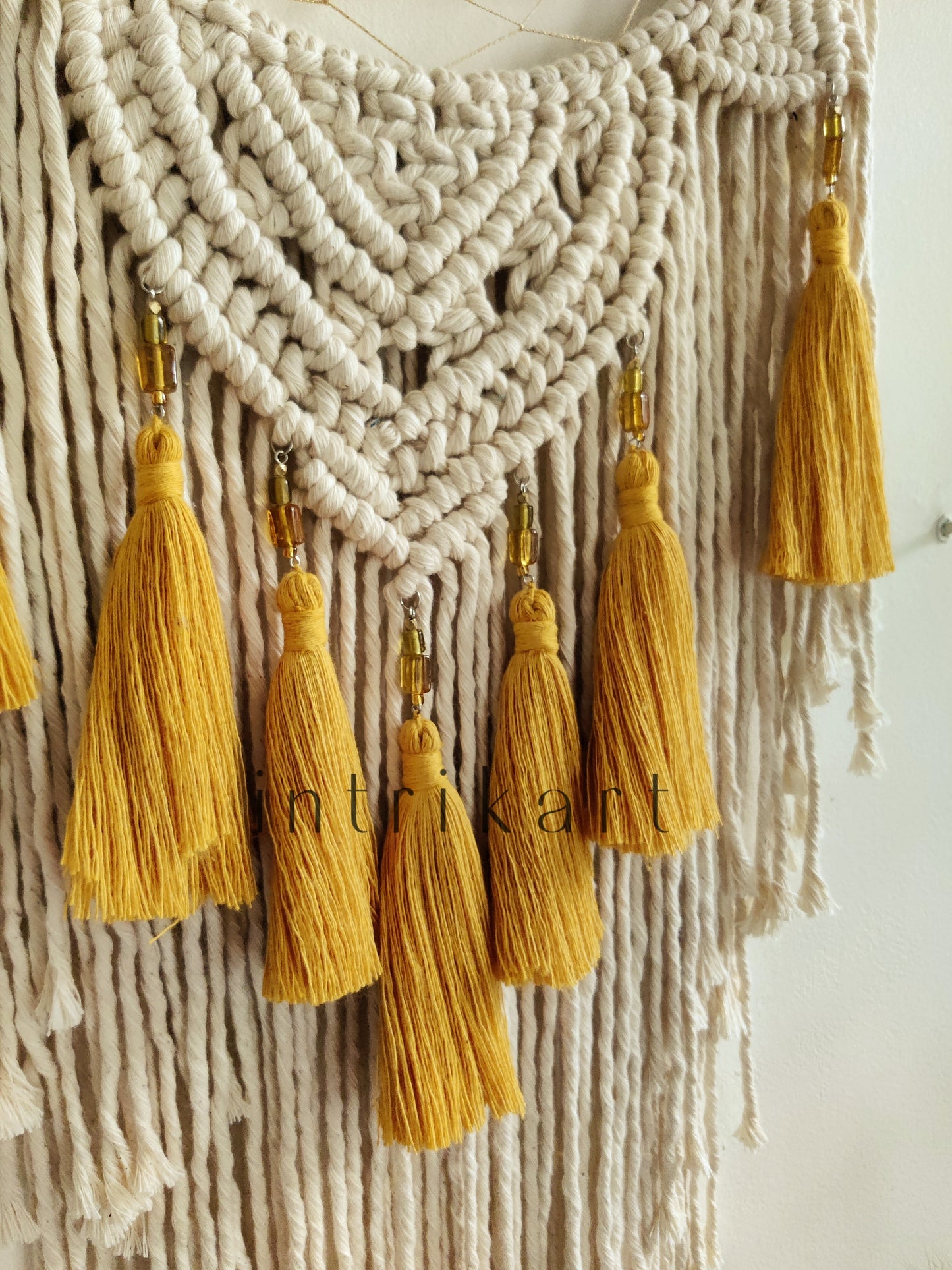 Offwhite macrame dreamcatcher