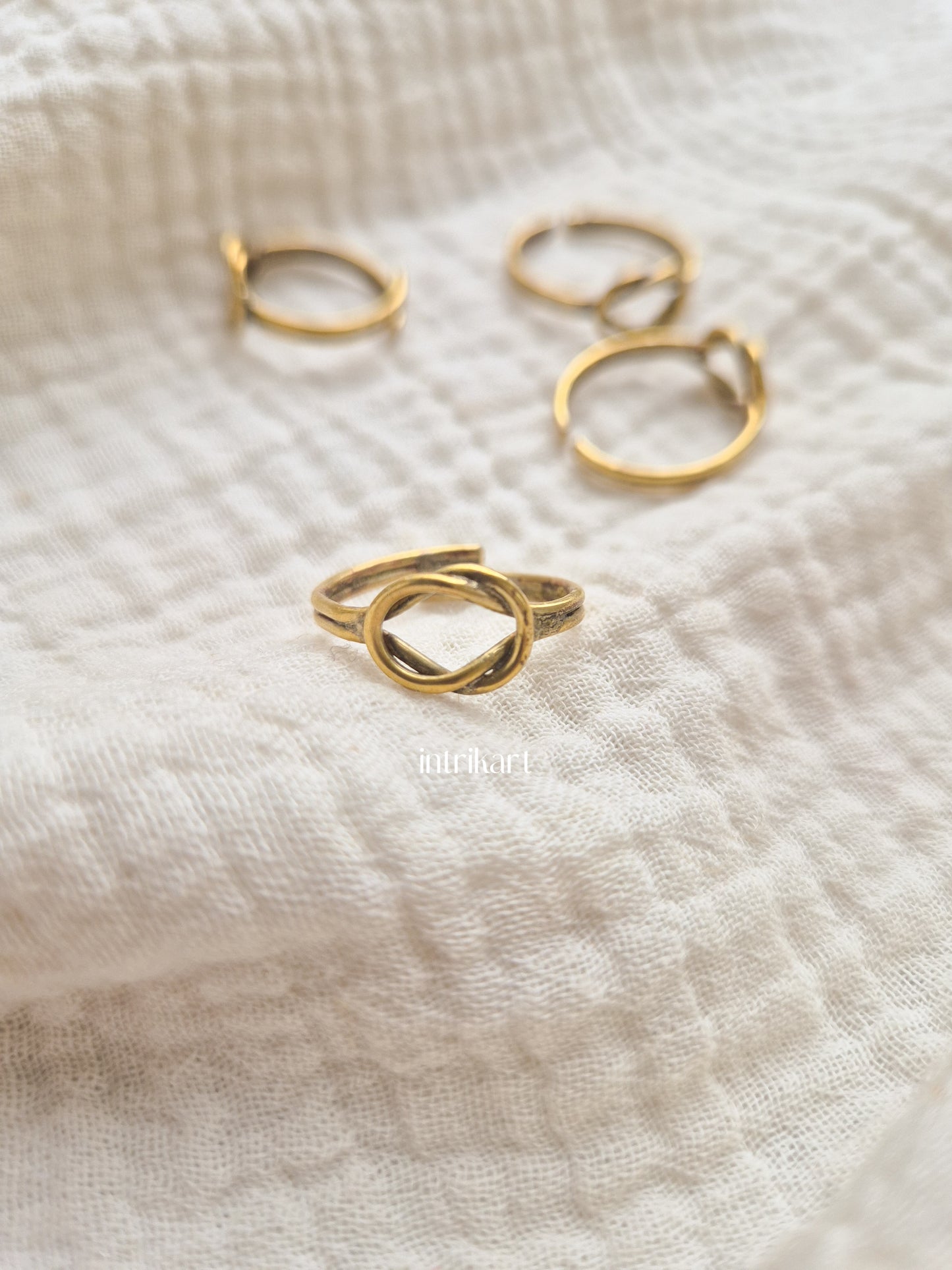 Anant infinity brass ring