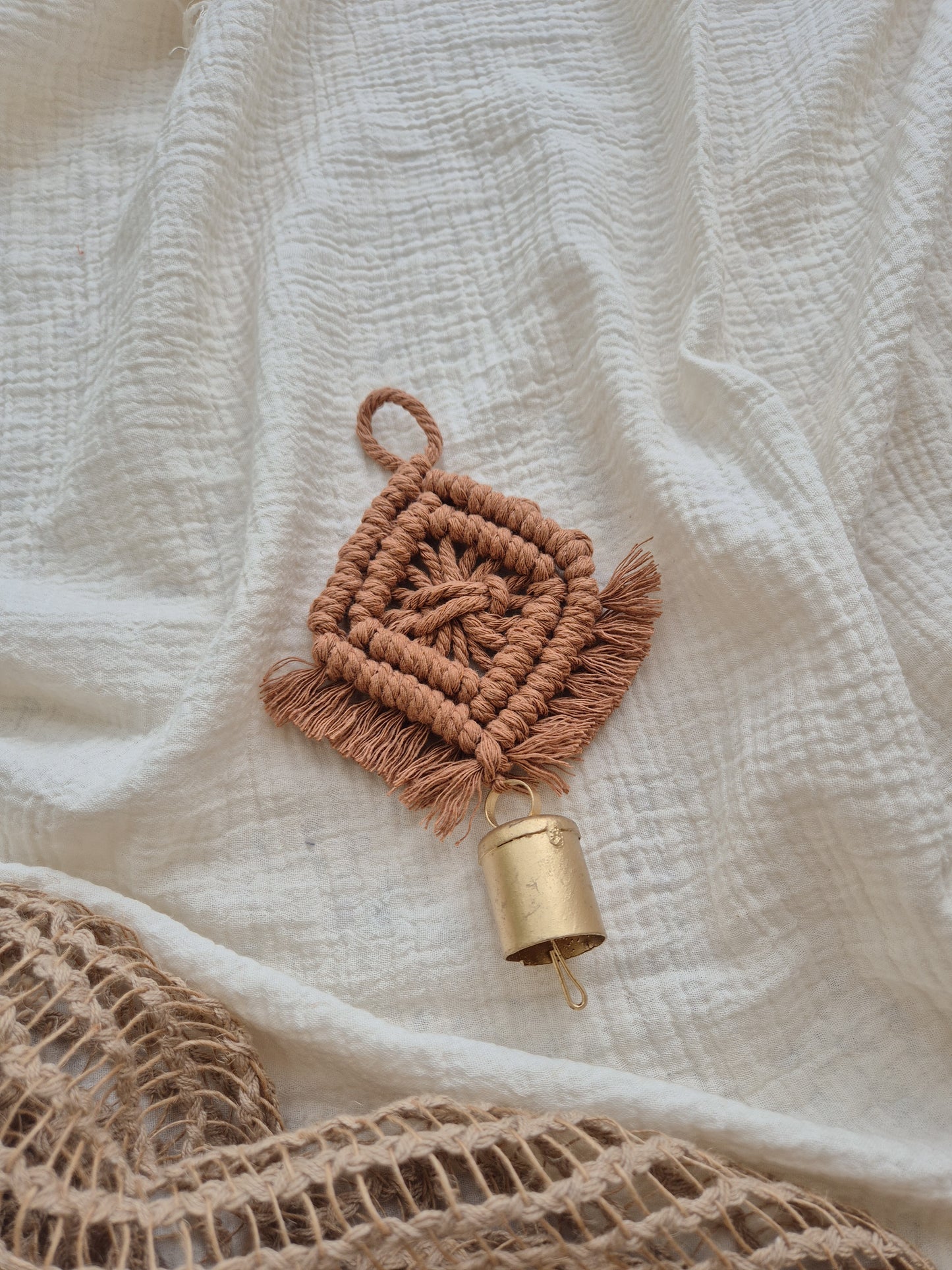 Mini cowbell cute car charm