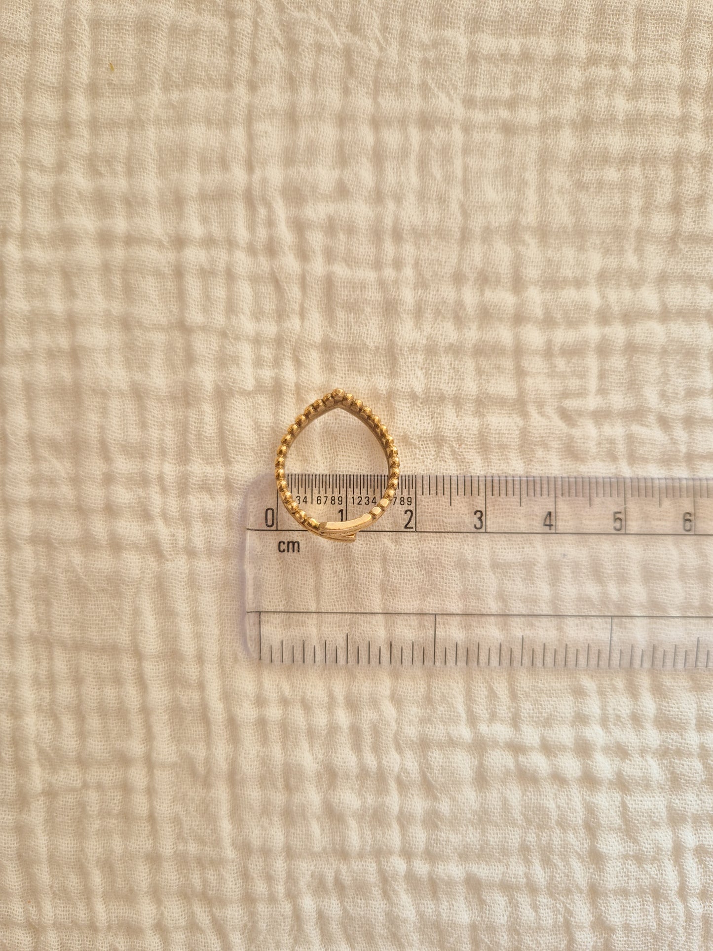 Meher Aura adjustable brass ring