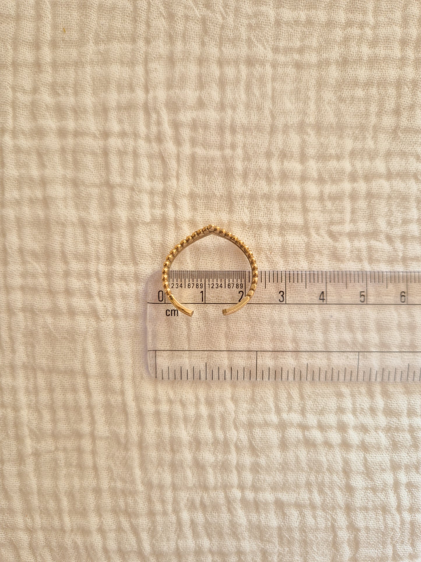 Meher Aura adjustable brass ring