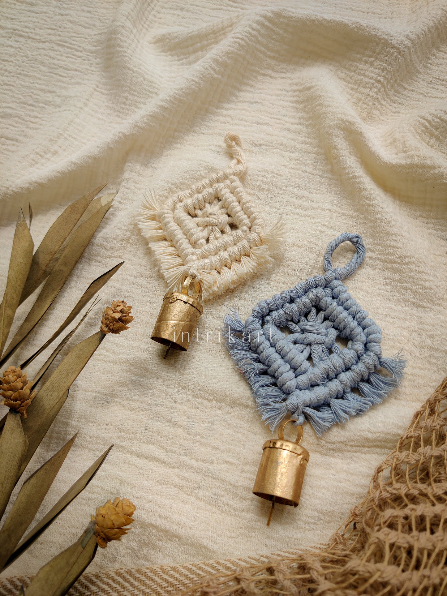 Mini cowbell cute car charm