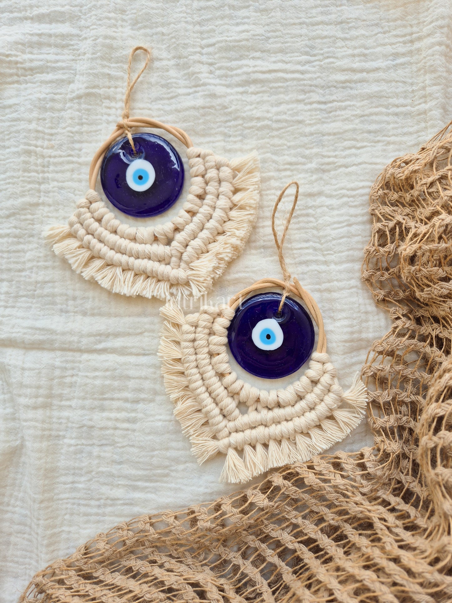 Classic evil eye car charm