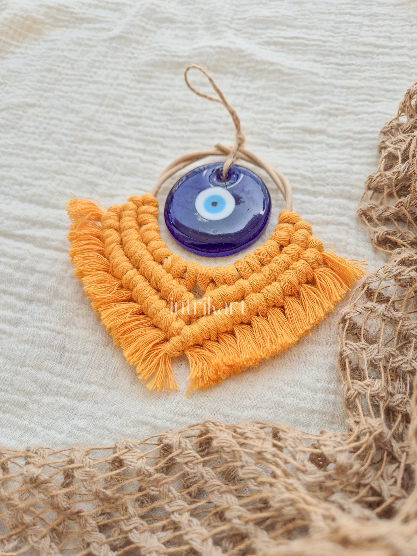 Classic evil eye car charm