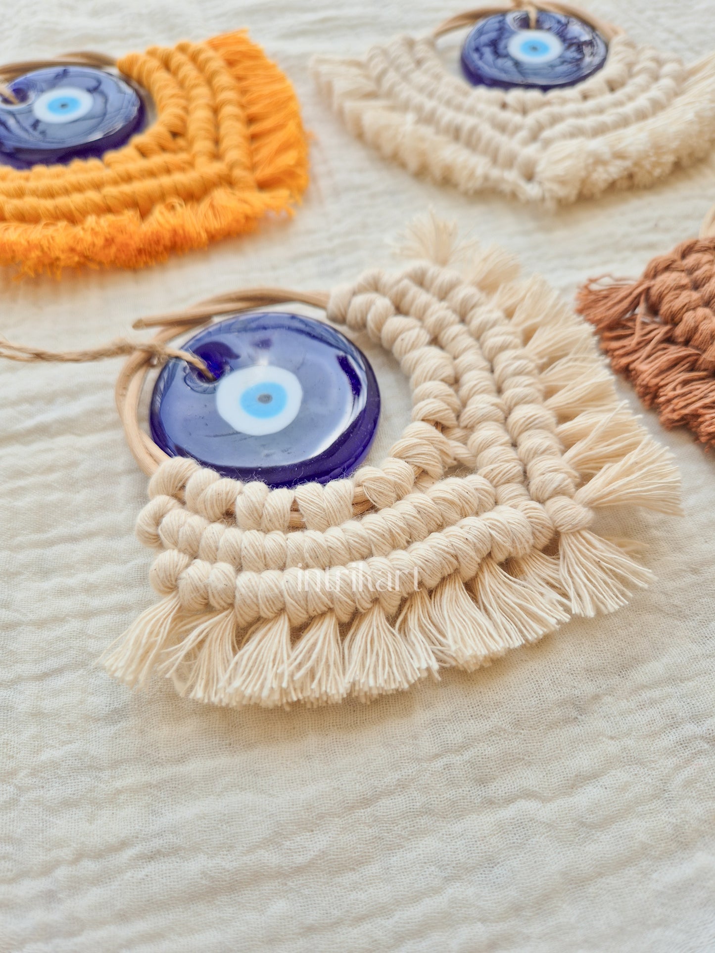 Classic evil eye car charm