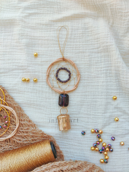 Dark purple mini dreamcatcher