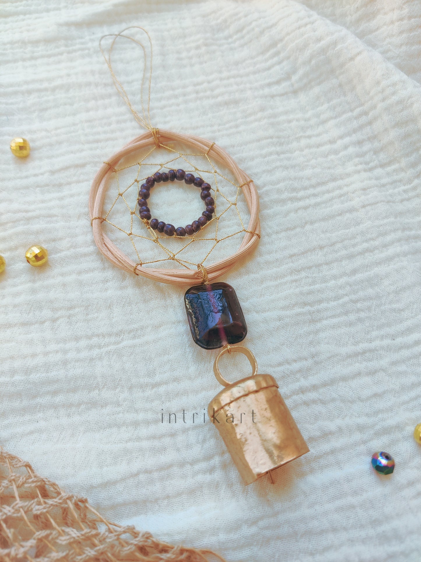 Dark purple mini dreamcatcher