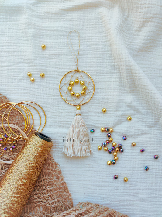 Offwhite gold mini dreamcatcher